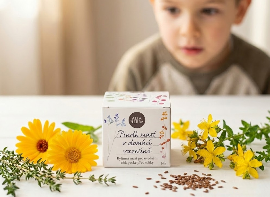 Pinďa mast a dítě